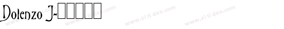 Dolenzo J字体转换